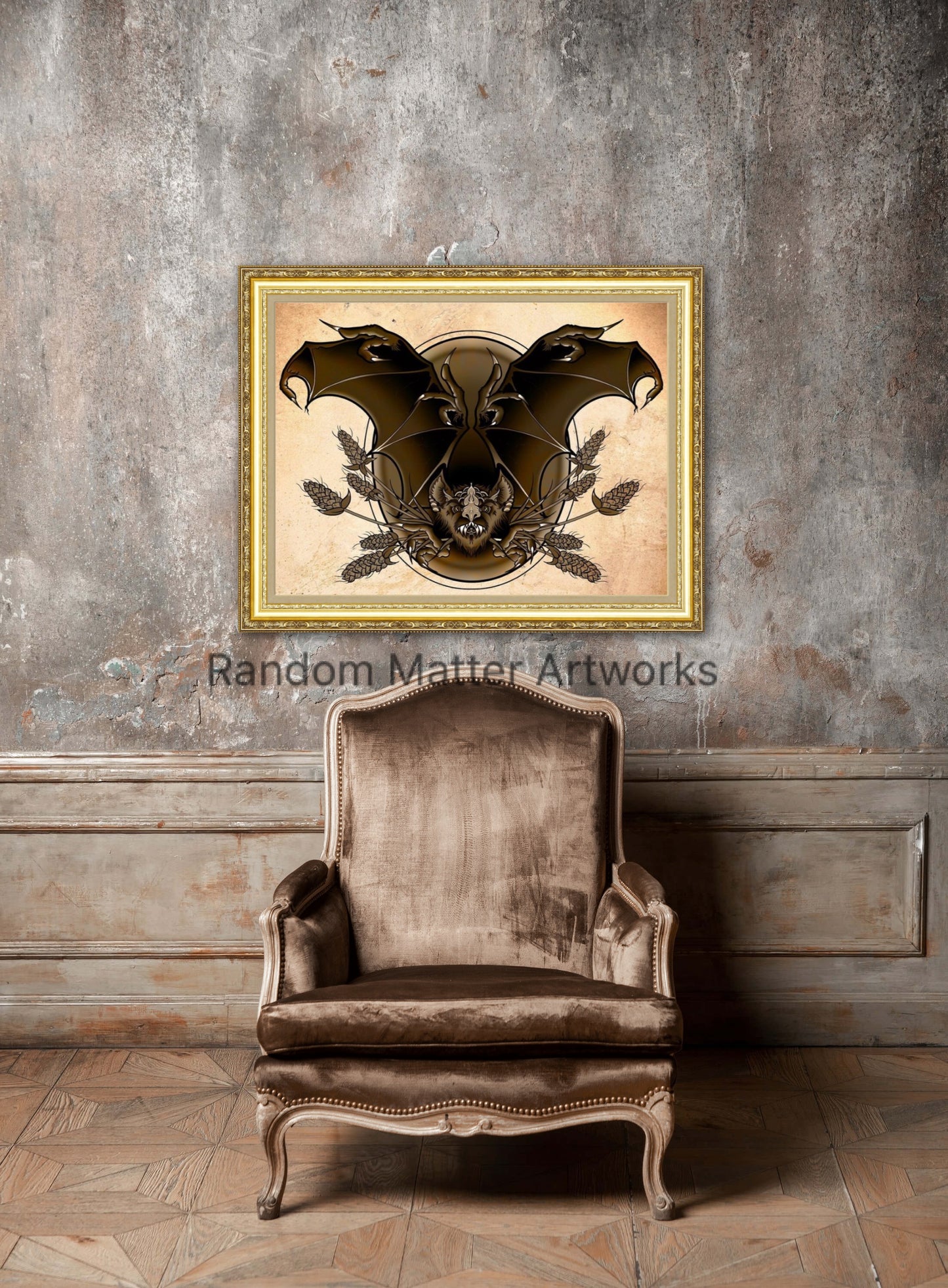 Winged Creature - sepia